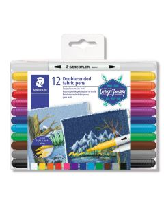 STAEDTLER Fasermaler 3190 textil 12 St